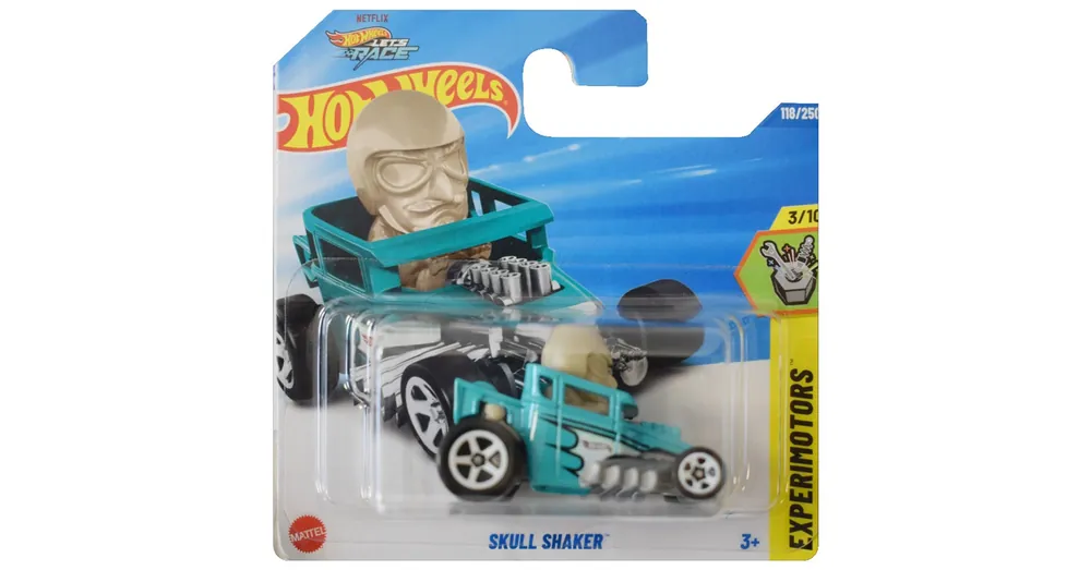 Hot Wheels Skull Shaker kék-fehér kisautó 1/64 – Mattel Legnépszerűbb