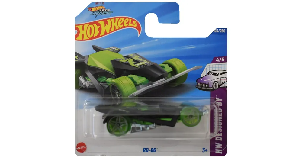 Hot Wheels RD-06 zöld kisautó 1/64 – Mattel Újdonság