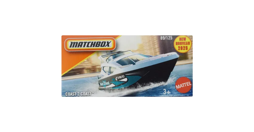 Matchbox Papírdobozos Coast 2 Coast kisautó 1/64 – Mattel Azonnali szállítás