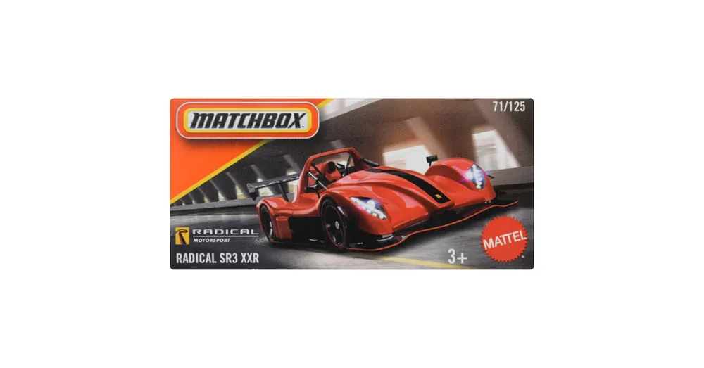 Szezonális akció Matchbox Papírdobozos Radical SR3 XXR kisautó 1/64 – Mattel