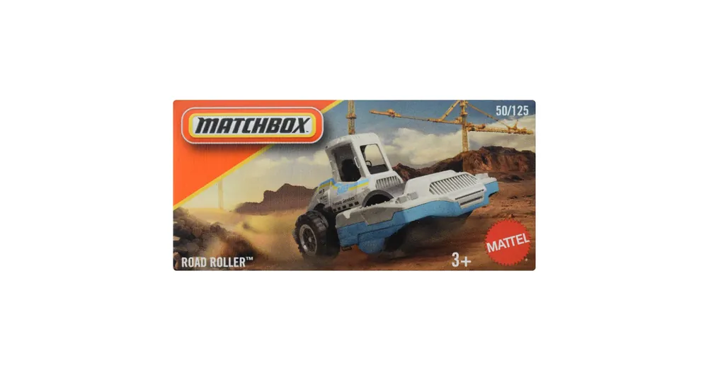 Vásárlói kedvenc Matchbox Papírdobozos Road Roller úthenger kisautó 1/64 – Mattel