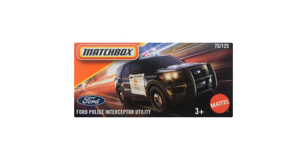 Matchbox Papírdobozos Ford Police Interceptor Utility kisautó 1/64 – Mattel Vásárlói kedvenc