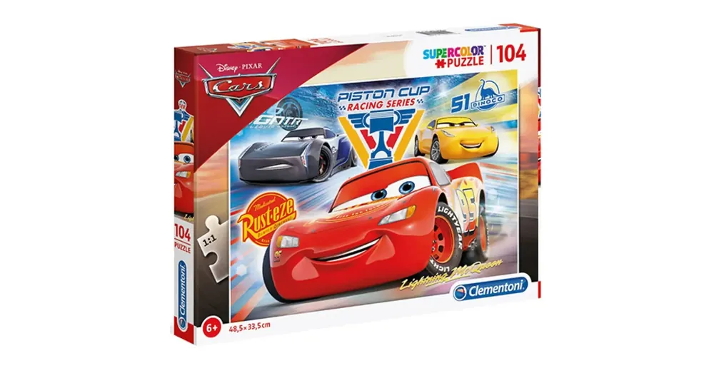 Rendeld meg most Verdák 3 Szelep-kupa Supercolor puzzle 104 db-os – Clementoni