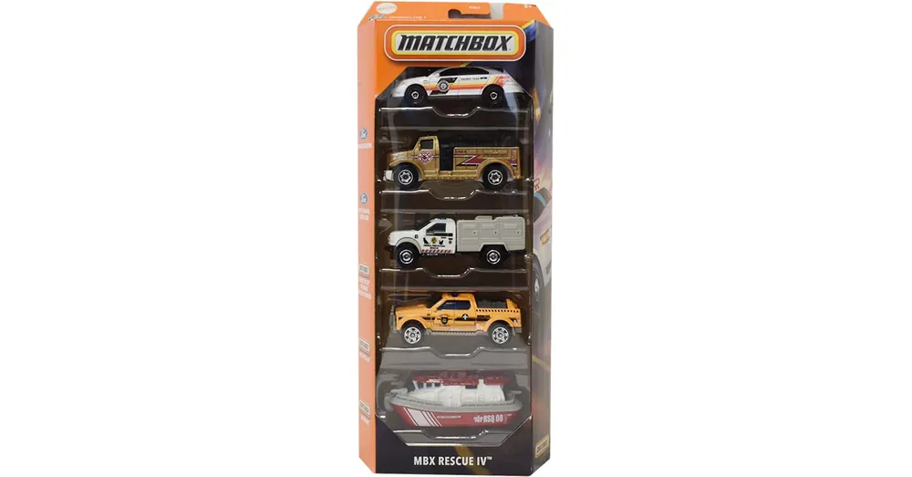Matchbox MBX Rescue IV kisautók 5 db-os szett – Mattel Ajánlat