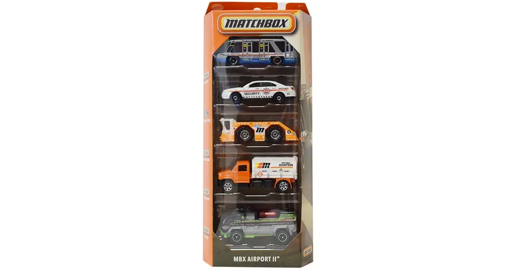 Matchbox MBX Airport II kisautók 5 db-os szett – Mattel Gyors szállítás