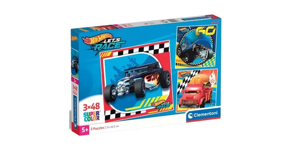 Hotwheels 3×48 db-os Supercolor puzzle – Clementoni Kihagyhatatlan ajánlat
