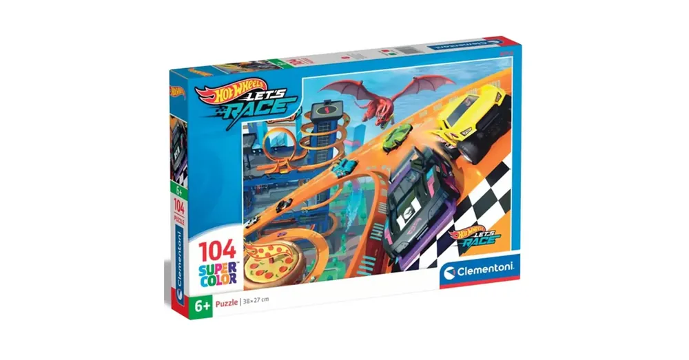 Hot Wheels verseny 104 db-os supercolor puzzle – Clementoni Ajánlat