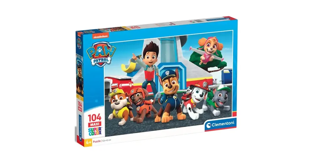 Vásárlói kedvenc Mancs őrjárat bevetésre készen 104 db-os maxi supercolor puzzle – Clementoni