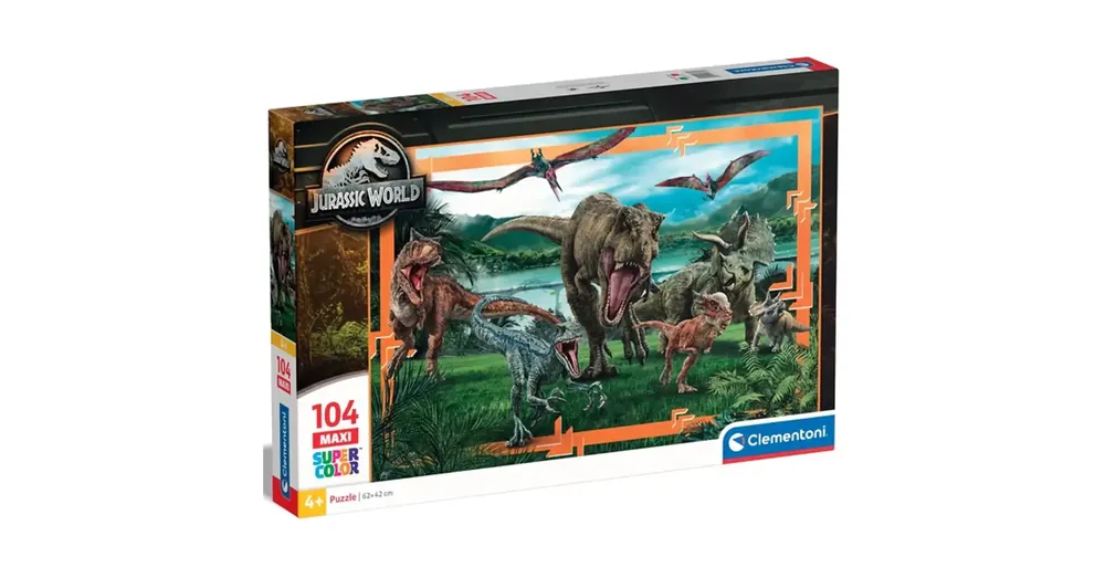 Jurassic World a dínók birodalma 104 db-os maxi supercolor puzzle – Clementoni Szuper ajánlat