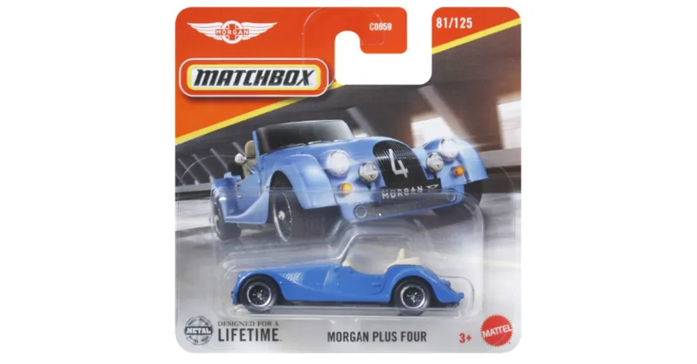 Azonnali szállítás Matchbox Morgan Plus Four kisautó 1/64 – Mattel