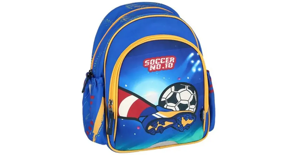Outlet Spirit Soccer NO.10 focis lekerekített ovistáska, iskolatáska, hátizsák 24×13×31 cm