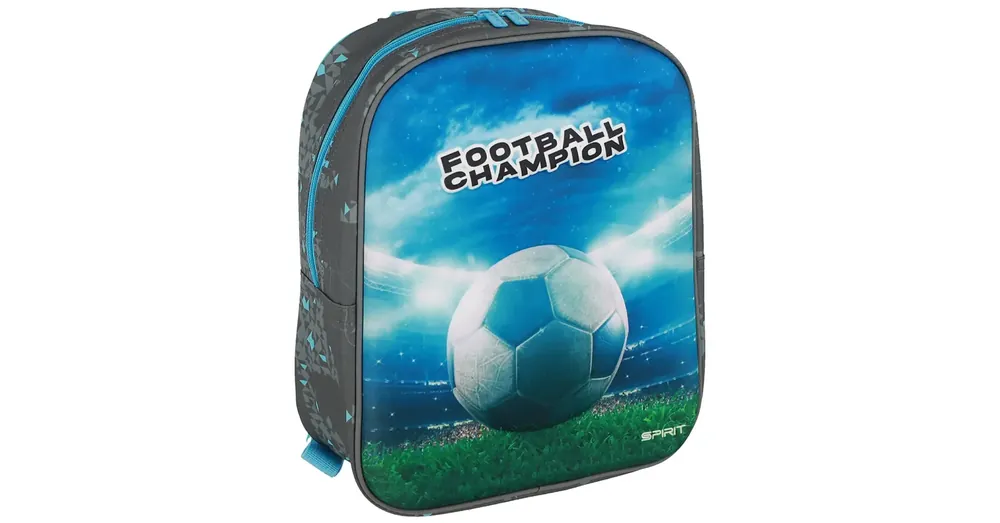 Akciós ár Spirit Football Champion focis 3D mintás lekerekített ovis hátizsák 30×25×12 cm