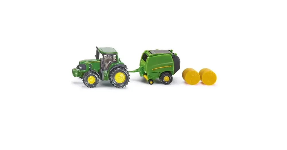 Szezonális akció SIKU John Deere traktor körbálázóval 1/72