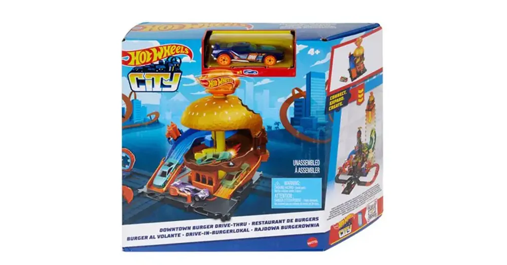 Akciós ár Hot Wheels City Belvárosi Autós Hamburgerező pálya szett – Mattel