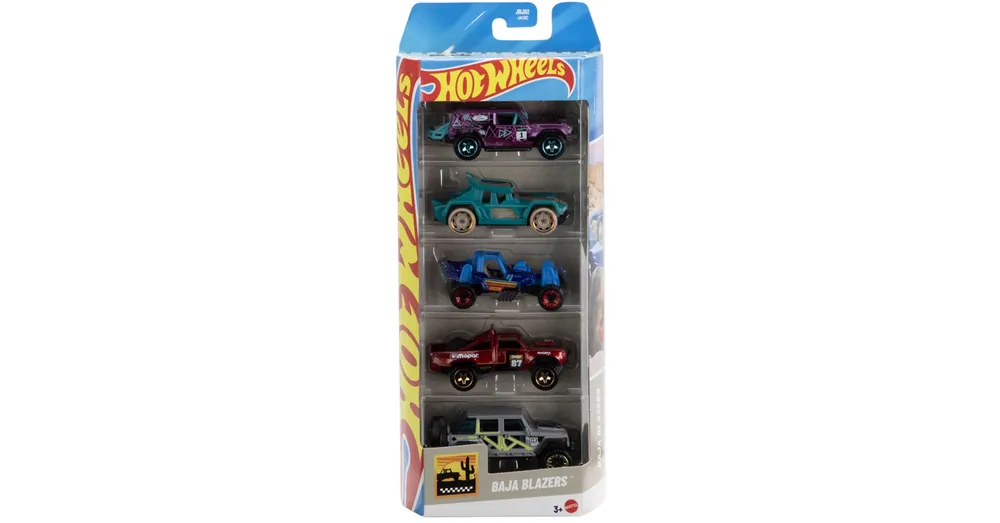 Hot Wheels Baja Blazers 5 db-os kisautó szett 1/64 – Mattel Újdonság