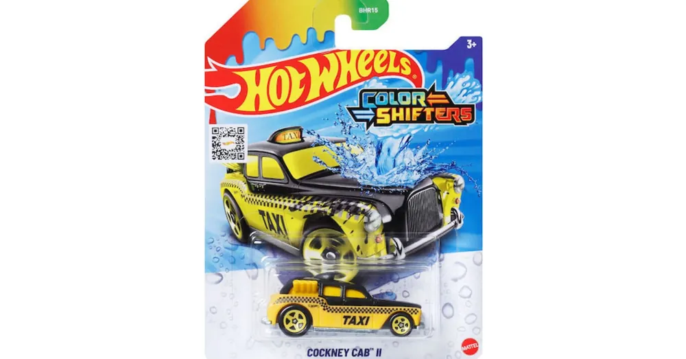 Hot Wheels Cockney Cab II Taxi színváltós kisautó 1/64 – Mattel Prémium