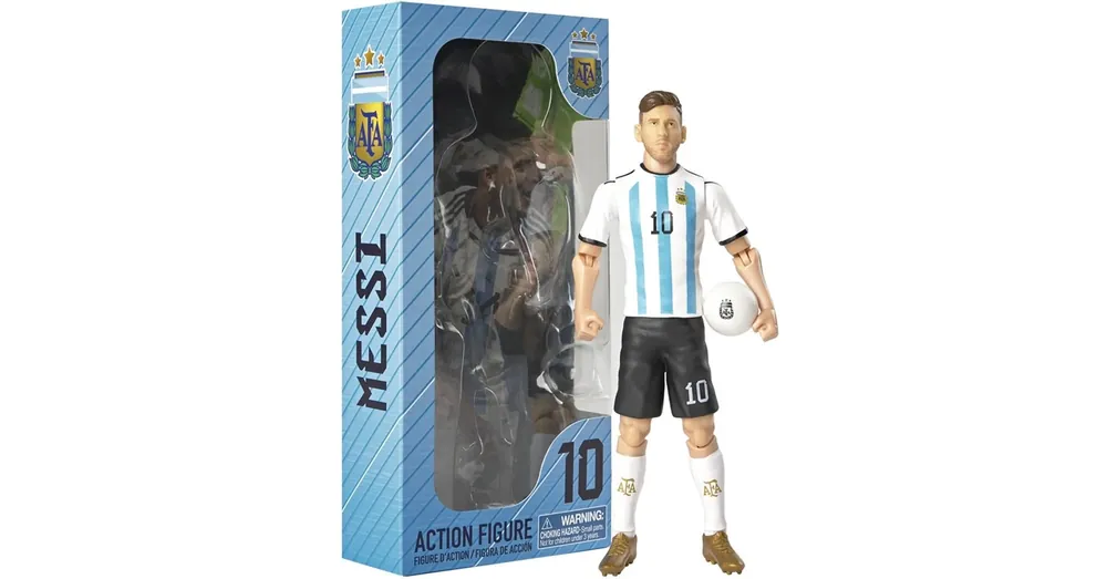 Akció Focista akciófigura, 20 cm – Argentina, Messi 10-es mezben