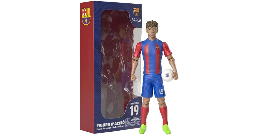 Biztonságos vásárlás Focista akciófigura, 20 cm – FC Barcelona, Lamine Yamal 19-es mezben