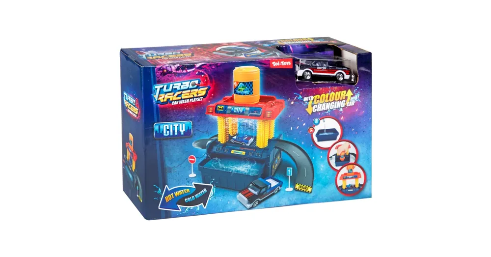 Turbo Racers Autómosó pályaszett kisautóval több színváltozatban Vedd meg most