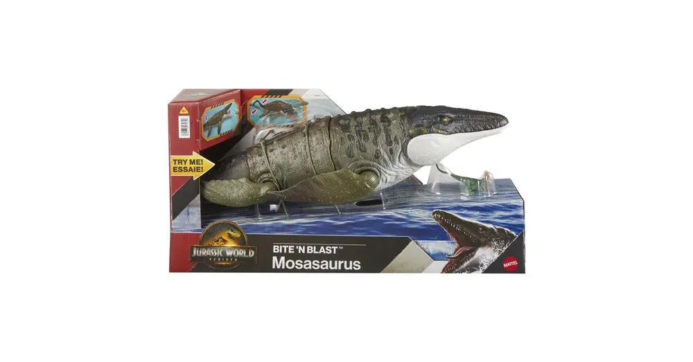 Bestseller Jurassic World Újjászületés – Bite ‘N Blast Mosasaurus figura – Mattel