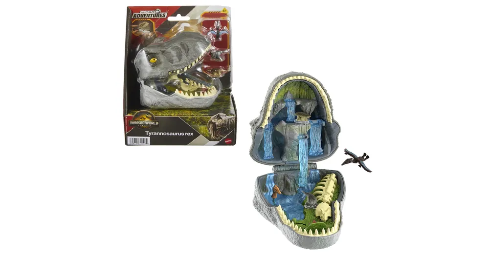 Bestseller Jurassic World Újjászületés Micro Adventures T-Rex mini játékszett – Mattel