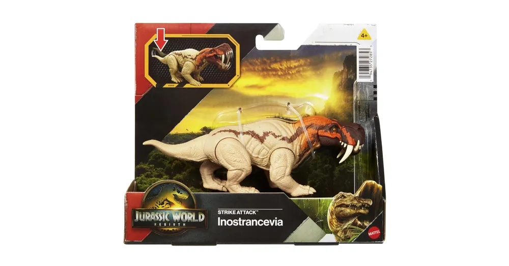 Jurassic World Újjászületés Strike Attack Inostrancevia támadó dinoszaurusz figura – Mattel Bestseller