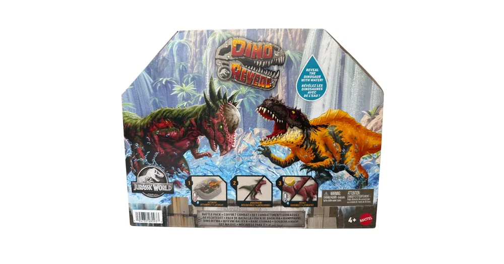 Olcsó Jurassic World Dino Reveal Battle Pack arénával és 2 db dinó figurával- Mattel