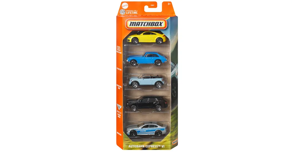Gyors szállítás Matchbox Autobahn Express VI kisautók 5 db-os szett – Mattel