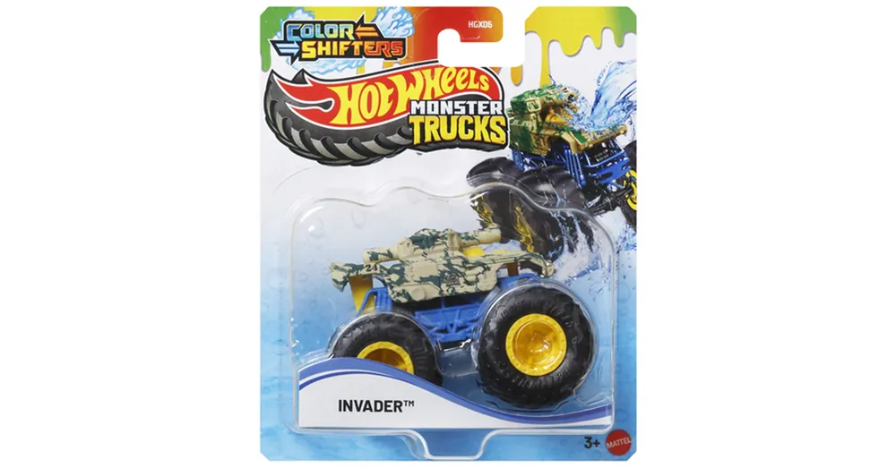 Hot Wheels Monster Trucks Invader színváltós autó 1/64 – Mattel Olcsóbb