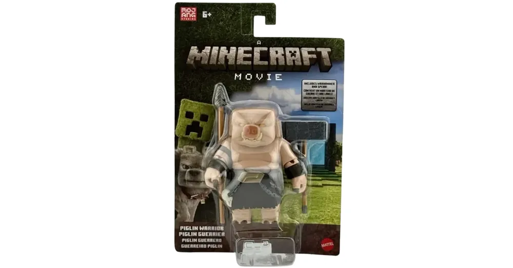 Minecraft Egy Minecraft film Piglin harcos karakter figura szett – Mattel Olcsó