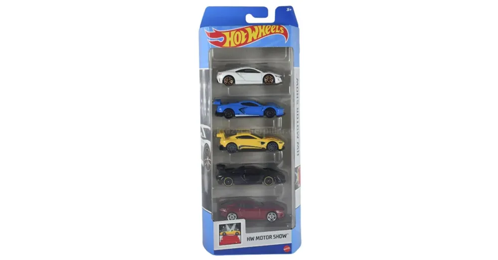Hot Wheels Motor Show 5 db-os kisautó modell szett – Mattel Azonnali szállítás