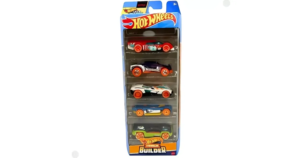 Hot Wheels Track Builder kisautók 5 db-os szett – Mattel Legnépszerűbb