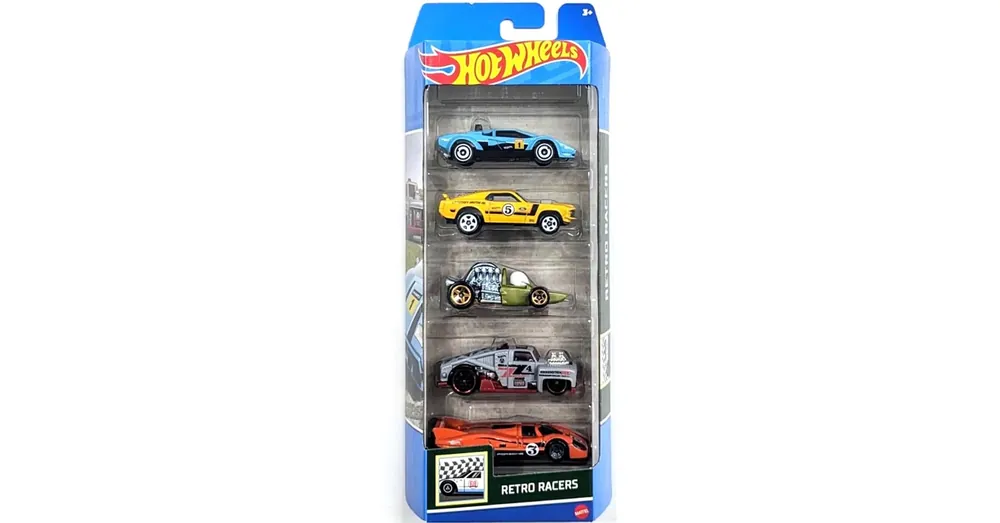 Olcsó Hot Wheels HW Retro Racers 5 db-os kisautó szett – Mattel