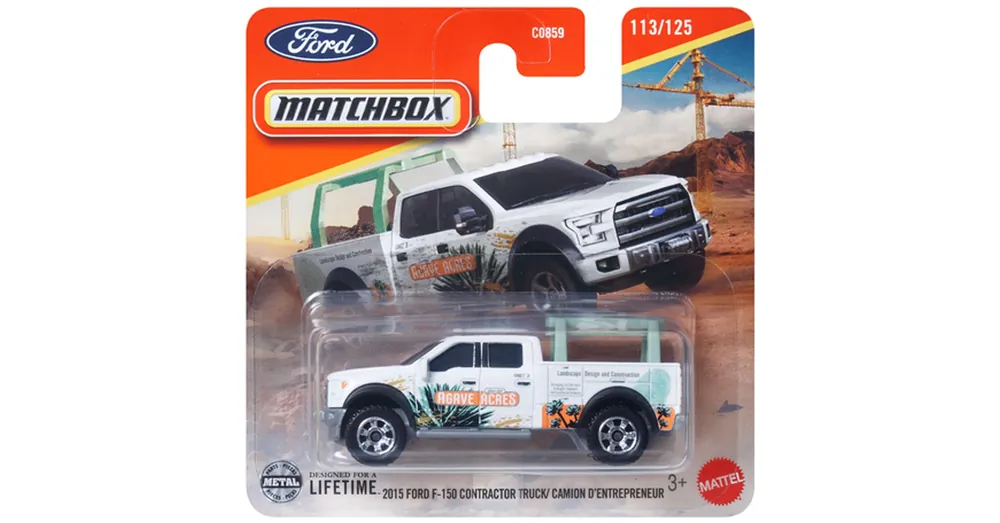 Matchbox 2015 Ford F-150 Contractor Truck kisautó 1/64 – Mattel Kiárusítás