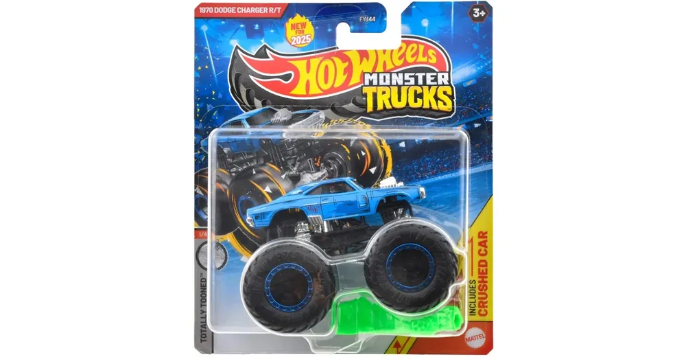Kiárusítás Hot Wheels Monster Trucks 1970 Dodge Charger R/T kisautó 1/64 – Mattel