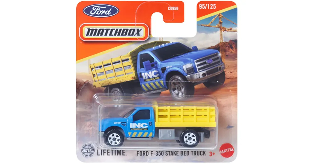 Matchbox Ford F-350 Stake Bed Truck kisautó 1/64 – Mattel Expressz kézbesítés