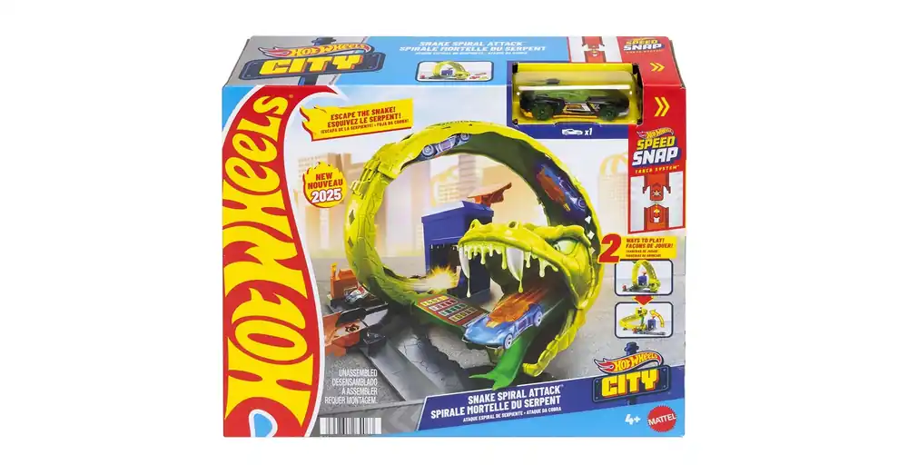 Szezonális akció Hot Wheels Kígyótámadás pályaszett – Mattel
