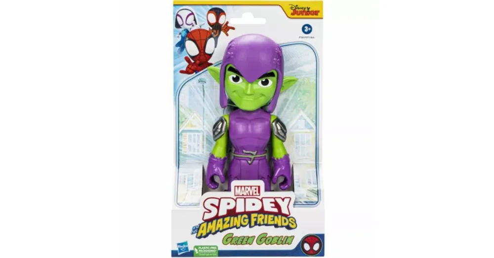Alacsony ár Pókember Póki és csodálatos barátai Zöld Manó játékfigura kiegészítővel 23 cm – Hasbro