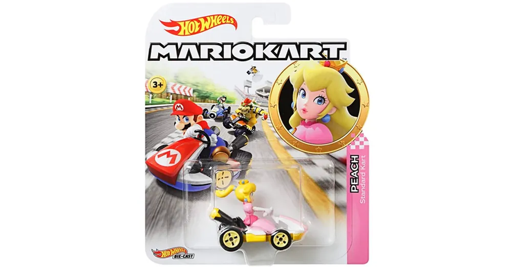 Különleges ajánlat Hot Wheels Mario Kart Peach kisautó 1/64 – Mattel