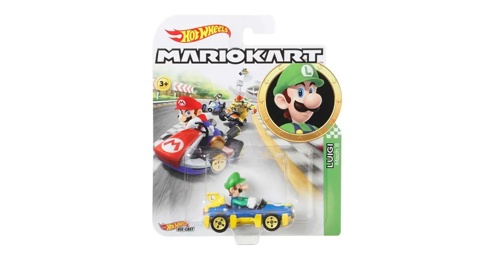 Hot Wheels Super Mario Kart Luigi Mach 8 kisautó 1/64 – Mattel Biztonságos fizetés