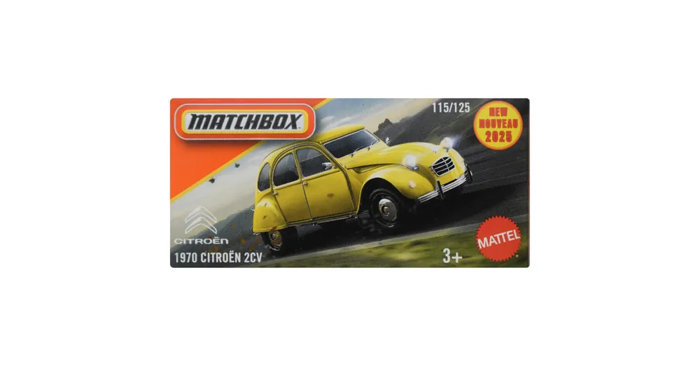 Matchbox Papírdobozos 1970 Citroën 2CV kisautó 1/64 – Mattel Gyors szállítás