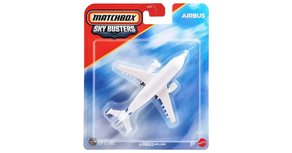 Matchbox Sky Busters Airbus Beluga repülő modell 1/64 – Mattel Vásárlói kedvenc
