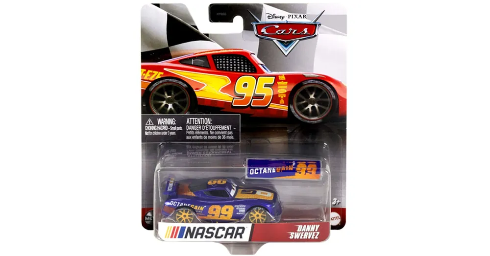 NASCAR Verdák 3 Danny Swervez karakter kisautó 1/55 – Mattel Bestseller