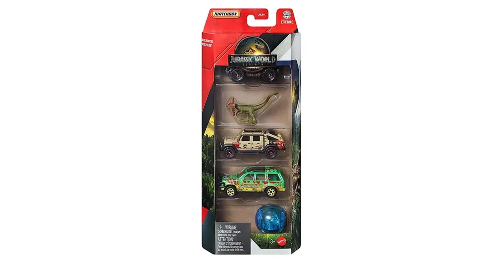 Matchbox Jurassic World Adventure Seekers 5 db-os kisautó szett – Mattel Csak ma