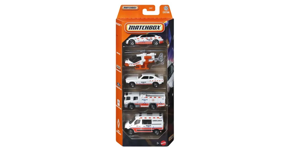 Matchbox Rescue V 5 db-os járgány szett – Mattel Vásárlói kedvenc