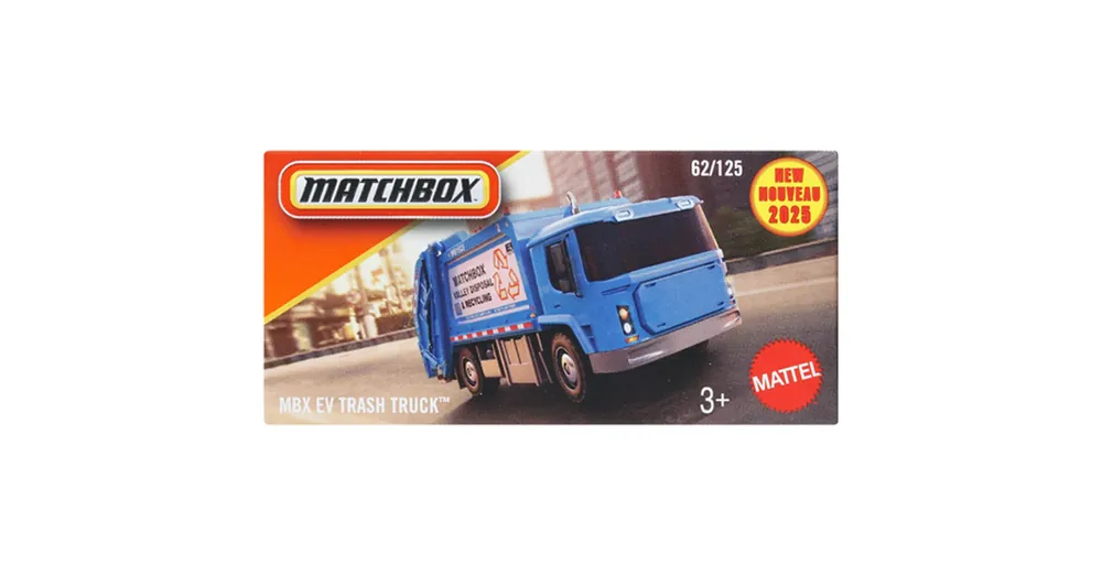 Matchbox Papírdobozos MBX EV Trash Truck kisautó 1/64 – Mattel Expressz szállítás