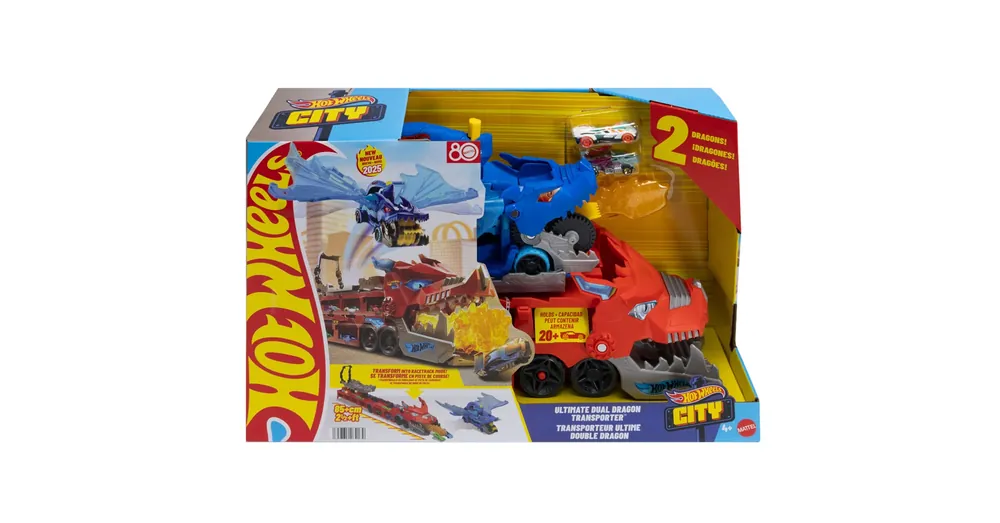 Hot Wheels City Sárkányjárgány autószállító – Mattel Kedvezményes ár