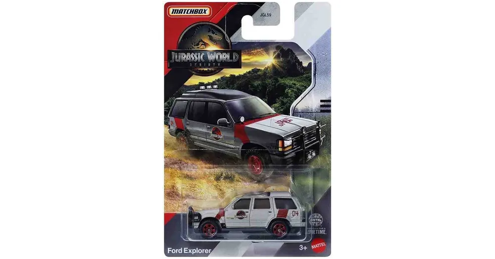 Ne maradj le Matchbox Jurassic World Ford Explorer kisautó 1/64 – Mattel