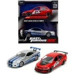 Ne maradj le Halálos iramban Mitsubishi Lancer Evolution IX és Nissan Skyline GT-R (BNR34) 2 db-os csomag 1/32 méretarányban – Jada Toys