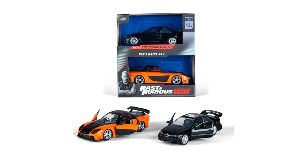 Halálos Iramban Legacy Series Han’s Mazda RX-7 Heist Honda Civic fém autómodell szett 1/32 – Jada Toys Végkiárusítás
